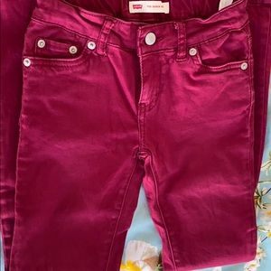Maroon Levi’s  Super Skinny Jeans
